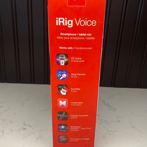 IK Multimedia iRig Voice Microphone Kareokefor Smartphone/Tablets (White) - Picture 4 of 4